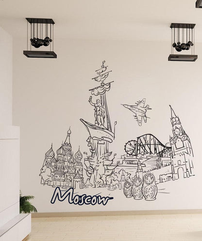 Vinyl Wall Decal Sticker Moscow #1390