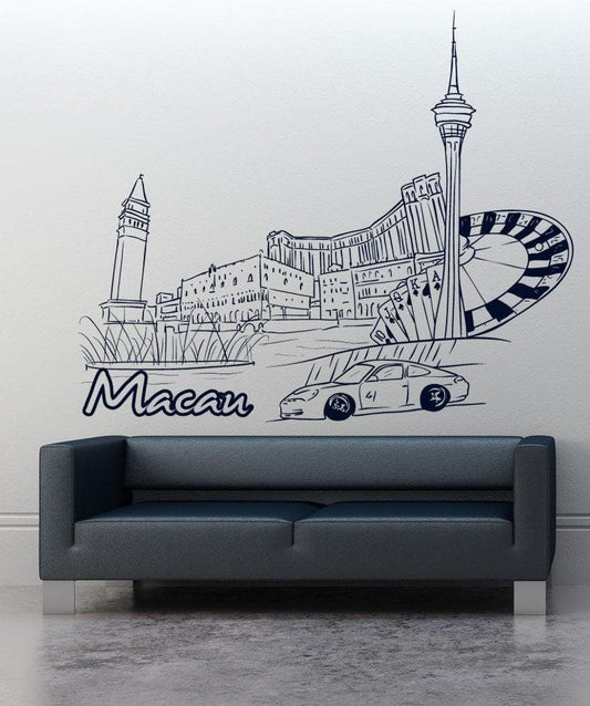 Vinyl Wall Decal Sticker Macau #1391