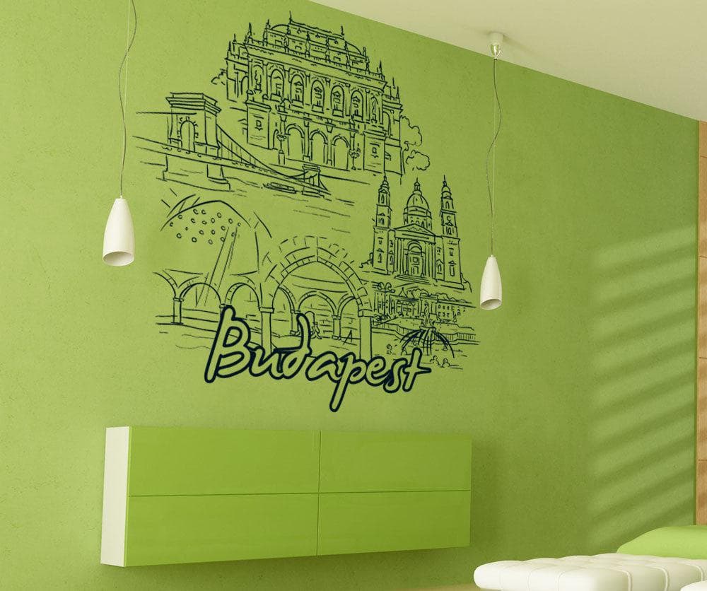 Vinyl Wall Decal Sticker Budapest #1395