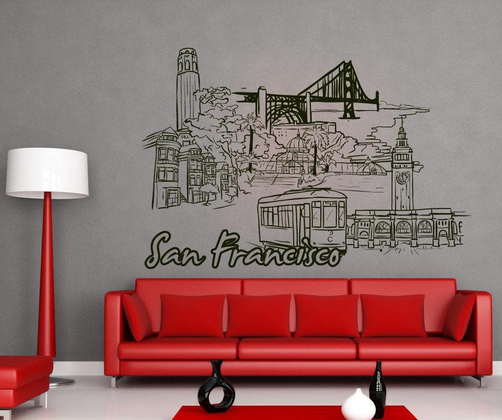 Vinyl Wall Decal Sticker San Francisco #1396