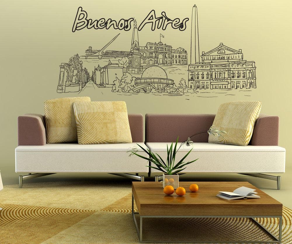 Buenos Aires City Vinyl Wall Decal Sticker. #1402