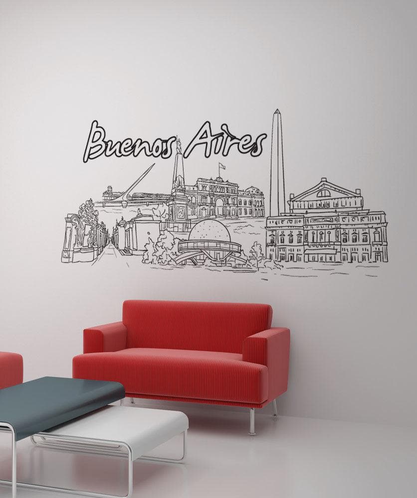 Buenos Aires City Vinyl Wall Decal Sticker. #1402