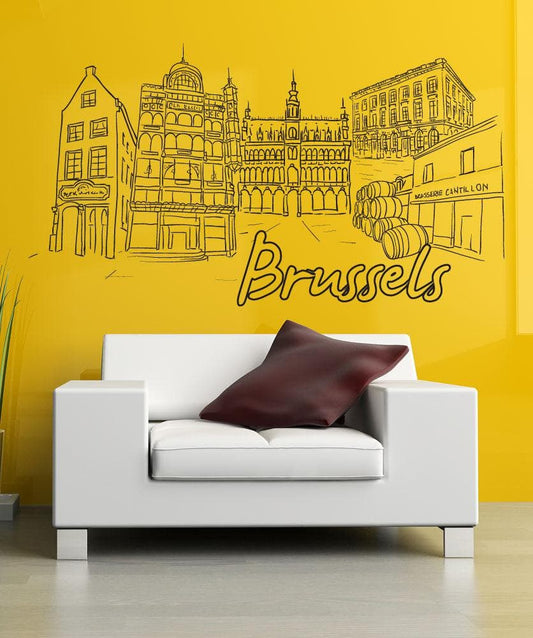 Vinyl Wall Decal Sticker Brussels #1404