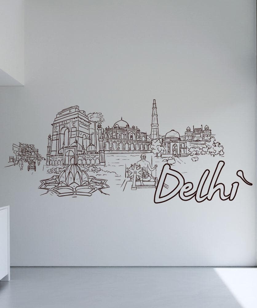 Vinyl Wall Decal Sticker Delhi #1407