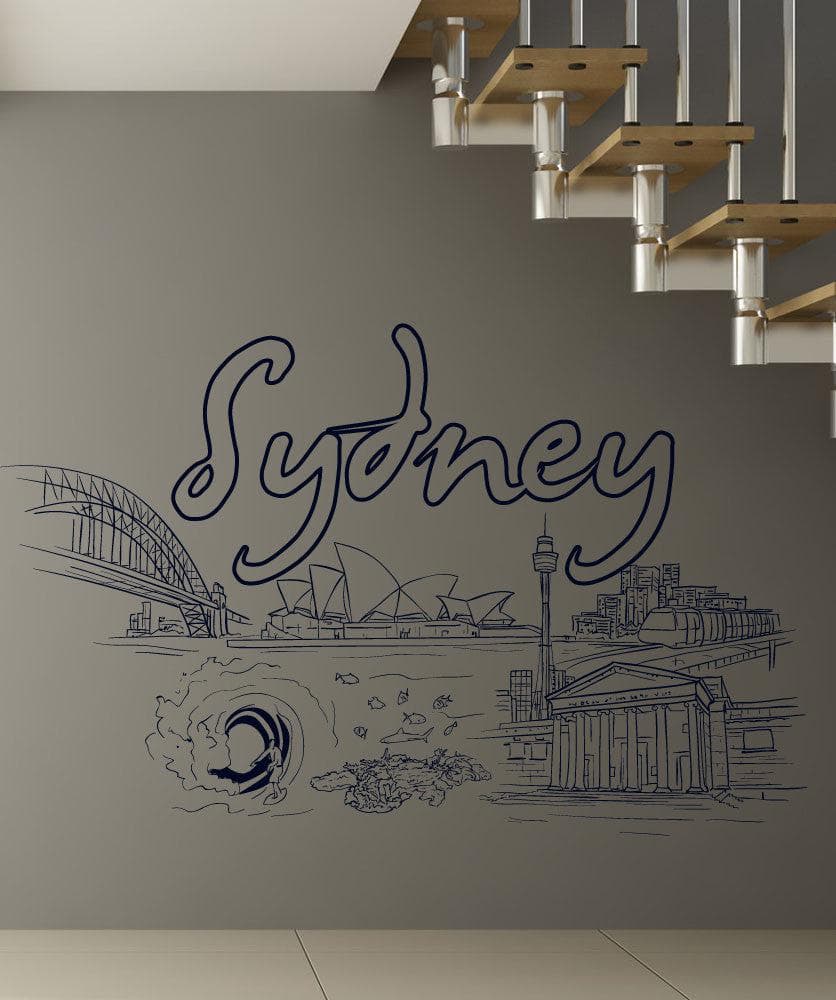 Vinyl Wall Decal Sticker Sydney #1410