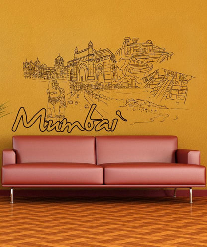 Vinyl Wall Decal Sticker Mumbai #1412