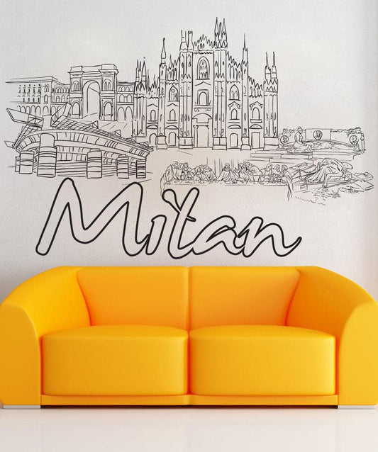 Vinyl Wall Decal Sticker Milan #1413