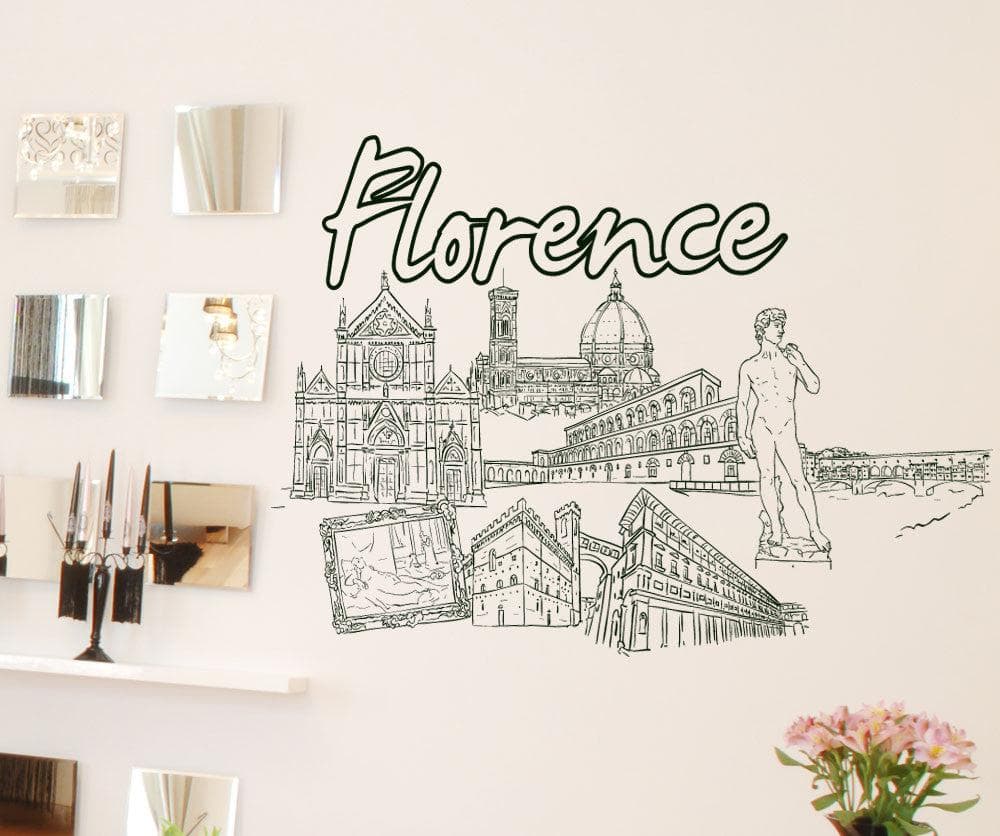 Vinyl Wall Decal Sticker Florence #1414