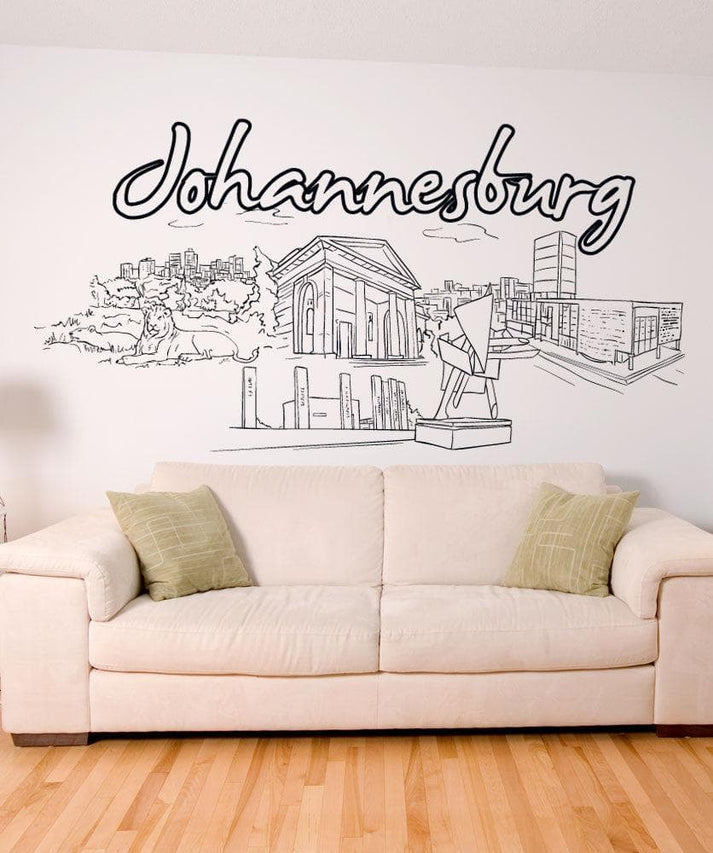 Vinyl Wall Decal Sticker Johannesburg 1418 StickerBrand