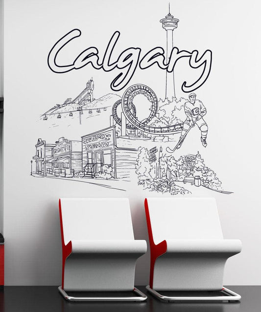 Vinyl Wall Decal Sticker Calgary #1420