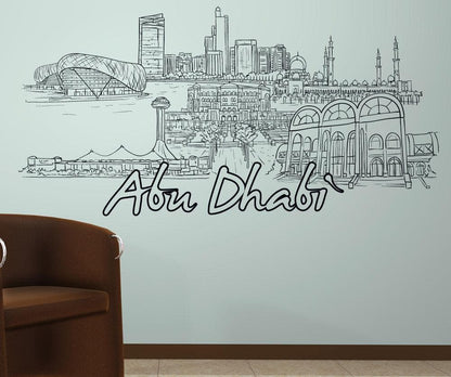Vinyl Wall Decal Sticker Abu Dhabi #1427