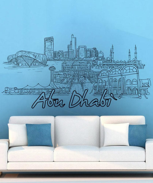 Vinyl Wall Decal Sticker Abu Dhabi #1427