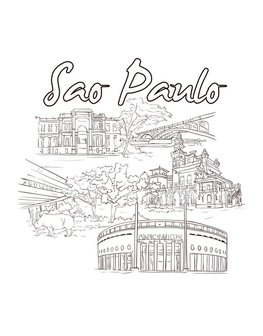 Sao Paulo Brazil Vinyl Wall Decal Sticker. #1431