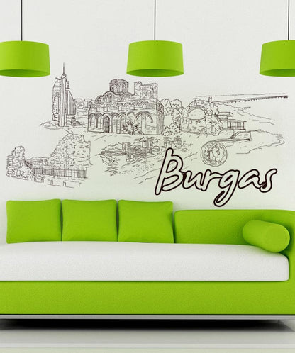 Vinyl Wall Decal Sticker Burgas #1433