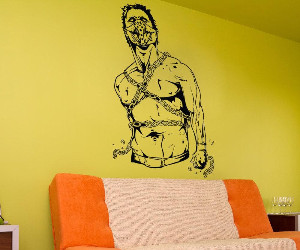 Zombie in Chains Vinyl Wall Decal Sticker. #1485