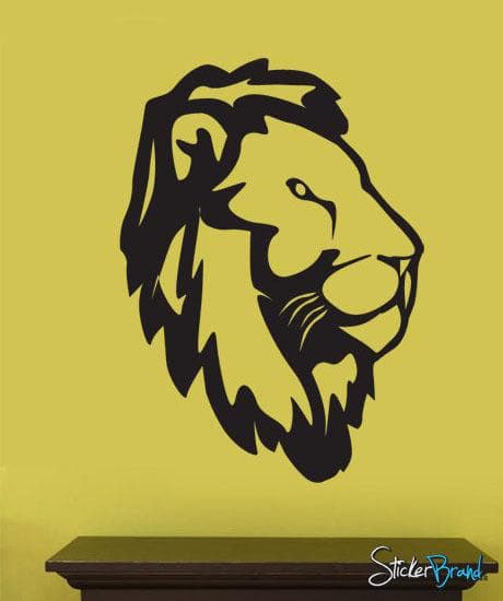 Vinyl Wall Decal Sticker Safari Jungle Lion Head Decor #150