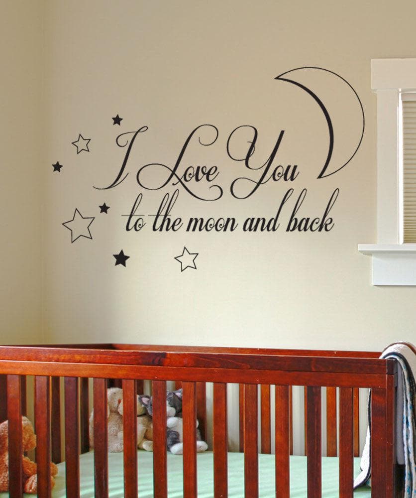 Vinyl Wall Decal Sticker To The Moon And Back #1527
