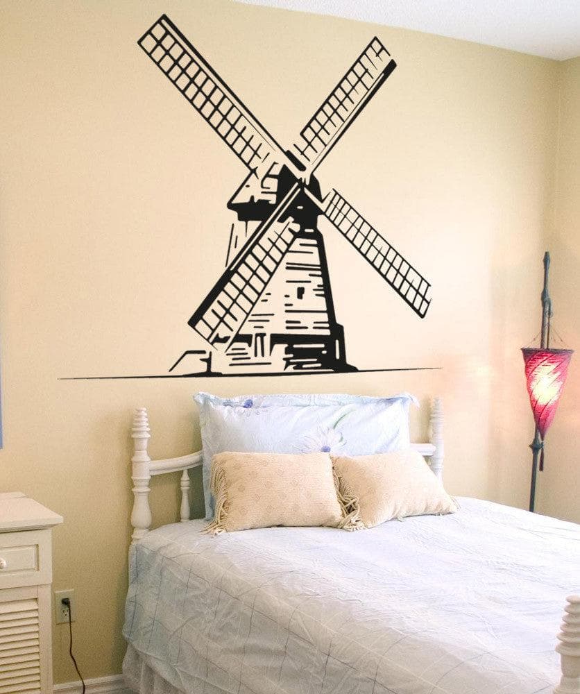 Windmill Vinyl Wall Decal Sticker. #1531