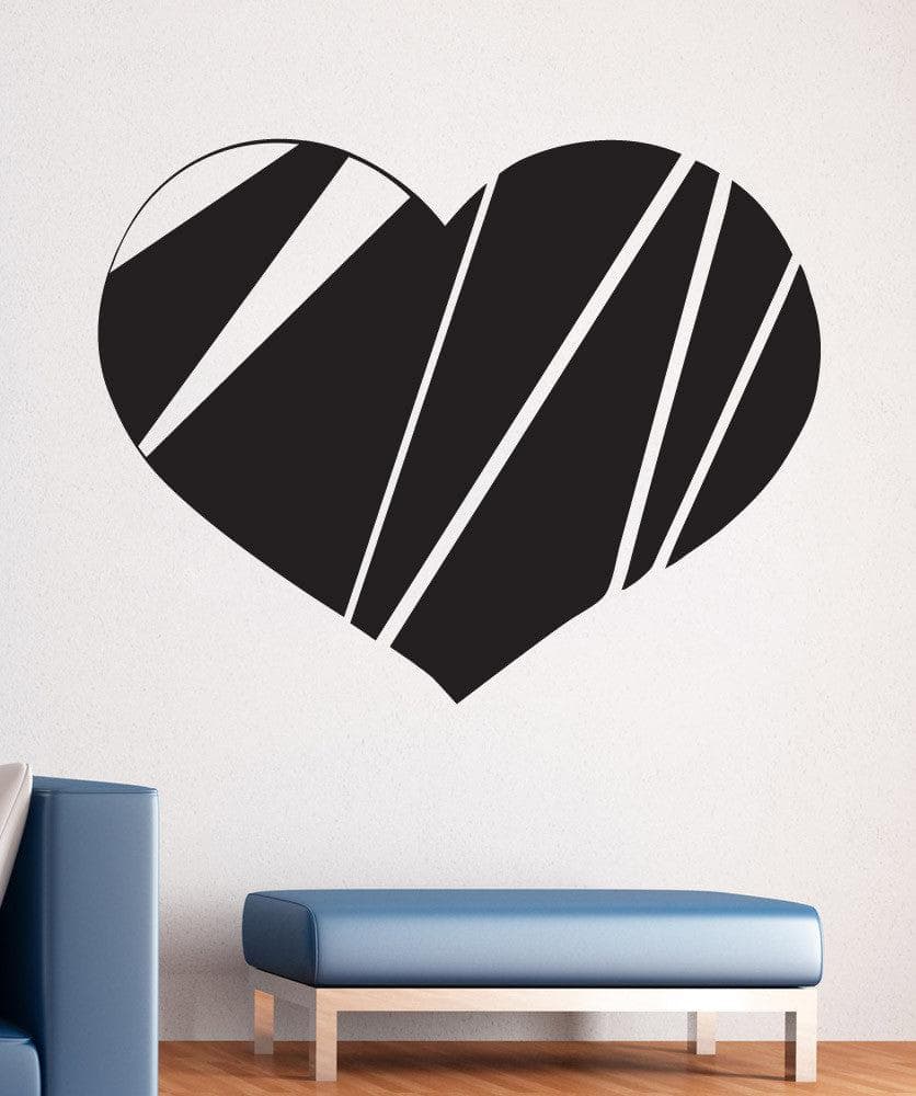 Vinyl Wall Decal Sticker Fragmented Heart #1539