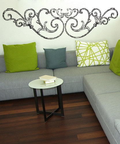 Vintage Swirl Ornament Vines Wall Decal #1540