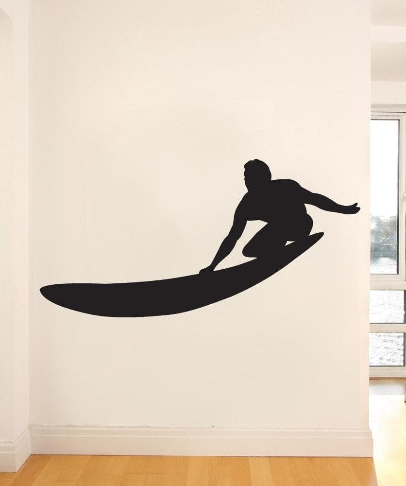 Vinyl Wall Decal Sticker Longboard Surfing #1544