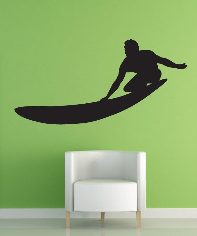 Vinyl Wall Decal Sticker Longboard Surfing #1544