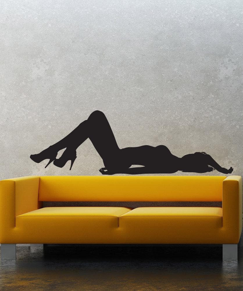 Vinyl Wall Decal Sticker Sexy Woman Laying Down #1546