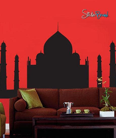 Taj Mahal Silhouette India Vinyl Wall Art Decal Sticker. #154