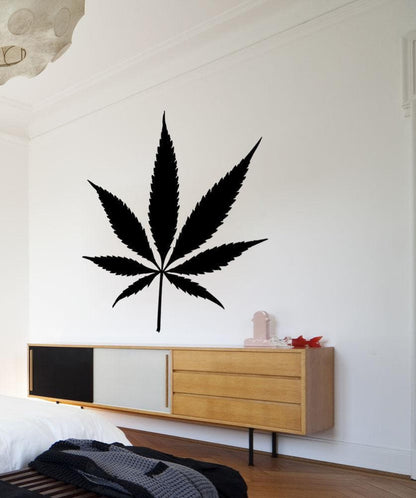 Marijuana Leaf Vinyl Wall Decal Sticker. #1553