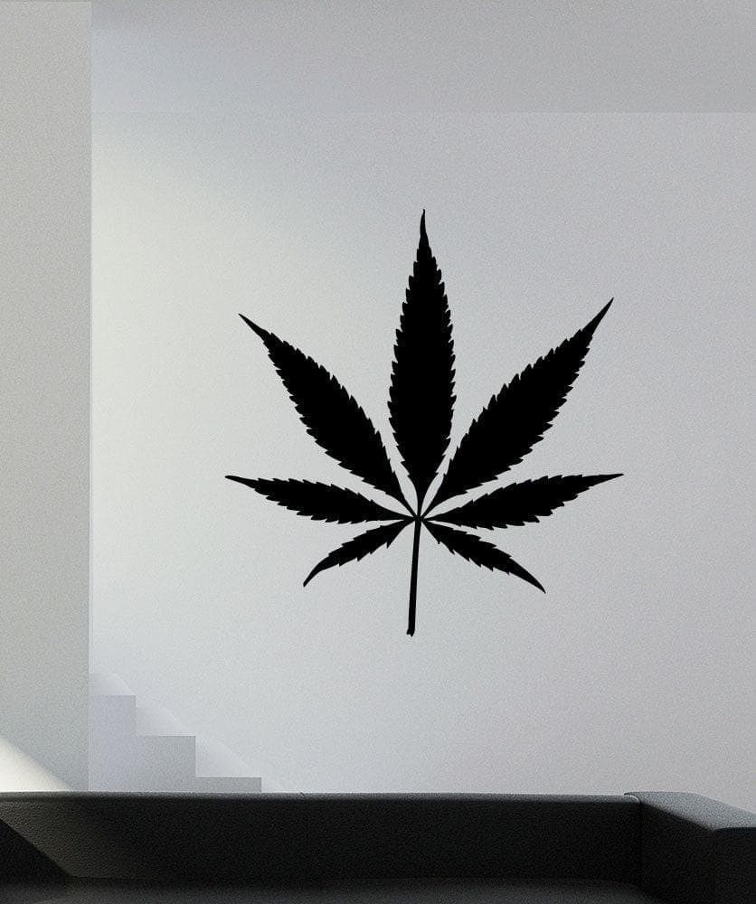 Marijuana Leaf Vinyl Wall Decal Sticker. #1553