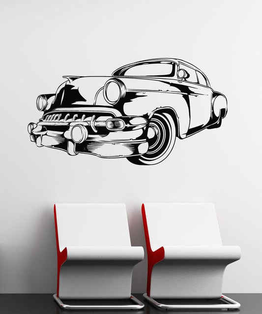 Vintage Car Vinyl Wall Decal Sticker. #1554
