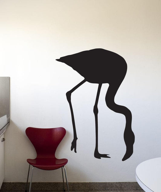 Vinyl Wall Decal Sticker Wading Flamingo #1565