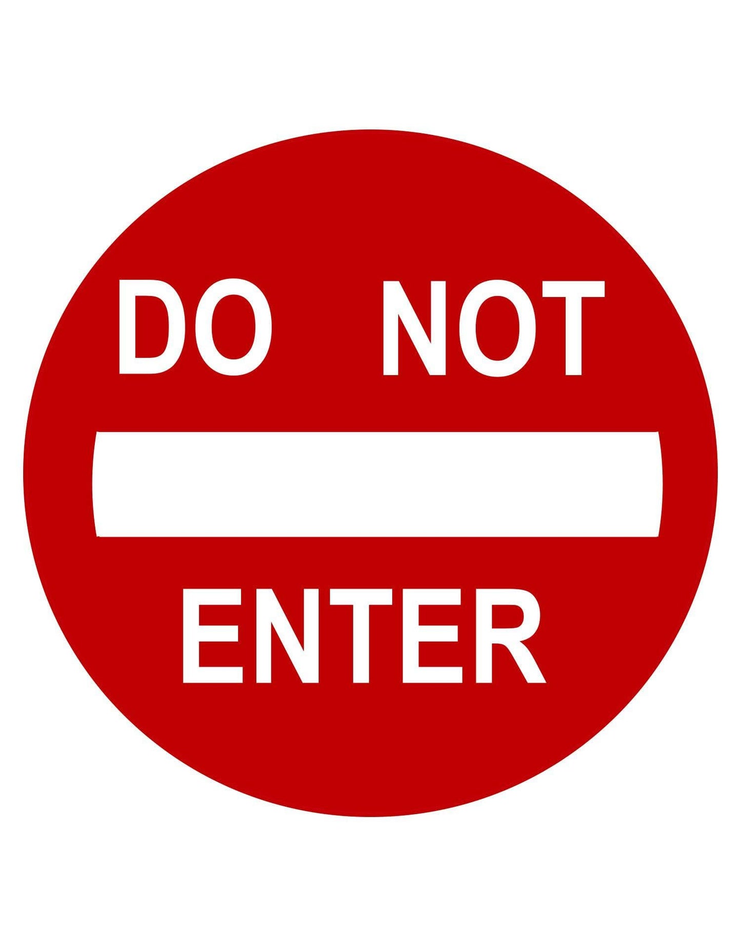 Do Not Enter Sign Printed Wall Graphic Decal Sticker #156