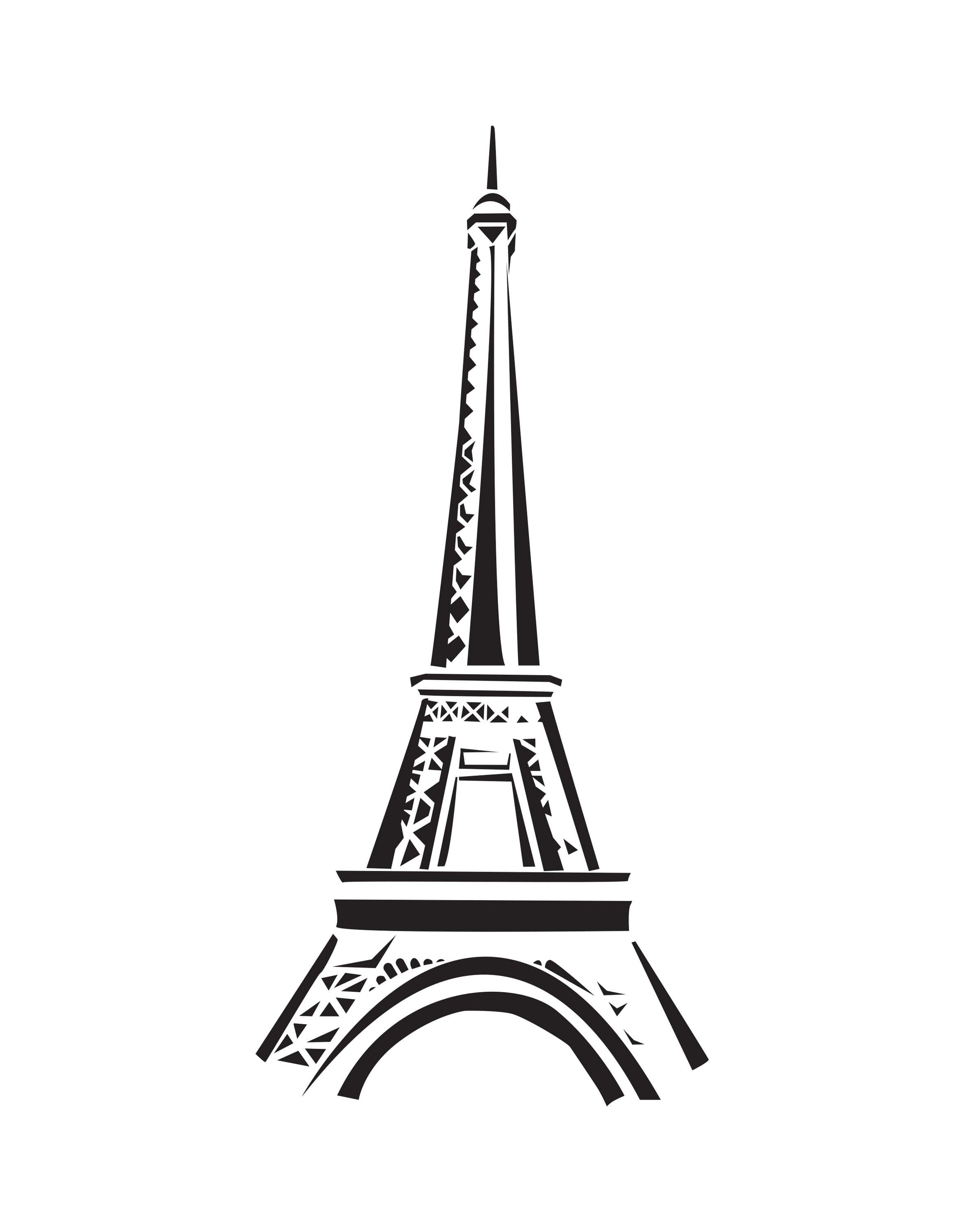 Paris Eiffel Tower Vinyl Wall Art Decal Sticker. #159 – StickerBrand