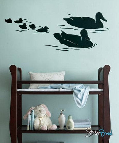Ducks Swimming in Pond Wall Decal #160
