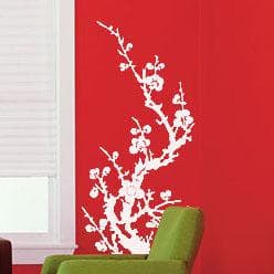 Japanese Asian Flower Vinyl Wall Decal Sticker. #176