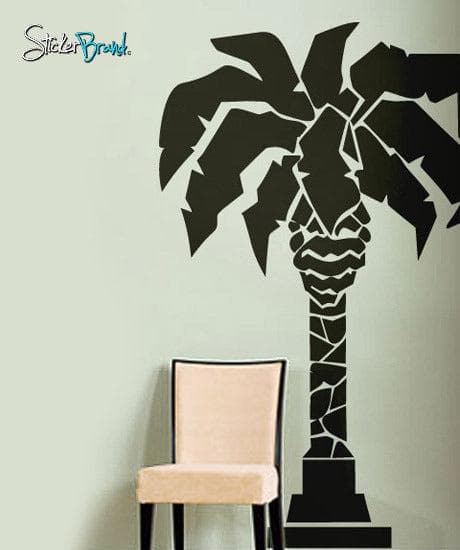 Vinyl Wall Decal Sticker Palm Tree Statue #192