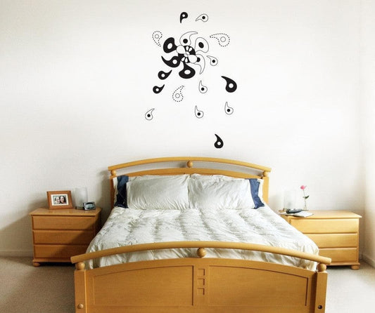 Vinyl Wall Decal Sticker Abstract Pinwheel #OS_DC327