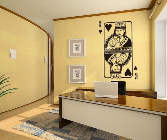 Vinyl Wall Decal Sticker King of Hearts #OS_DC368