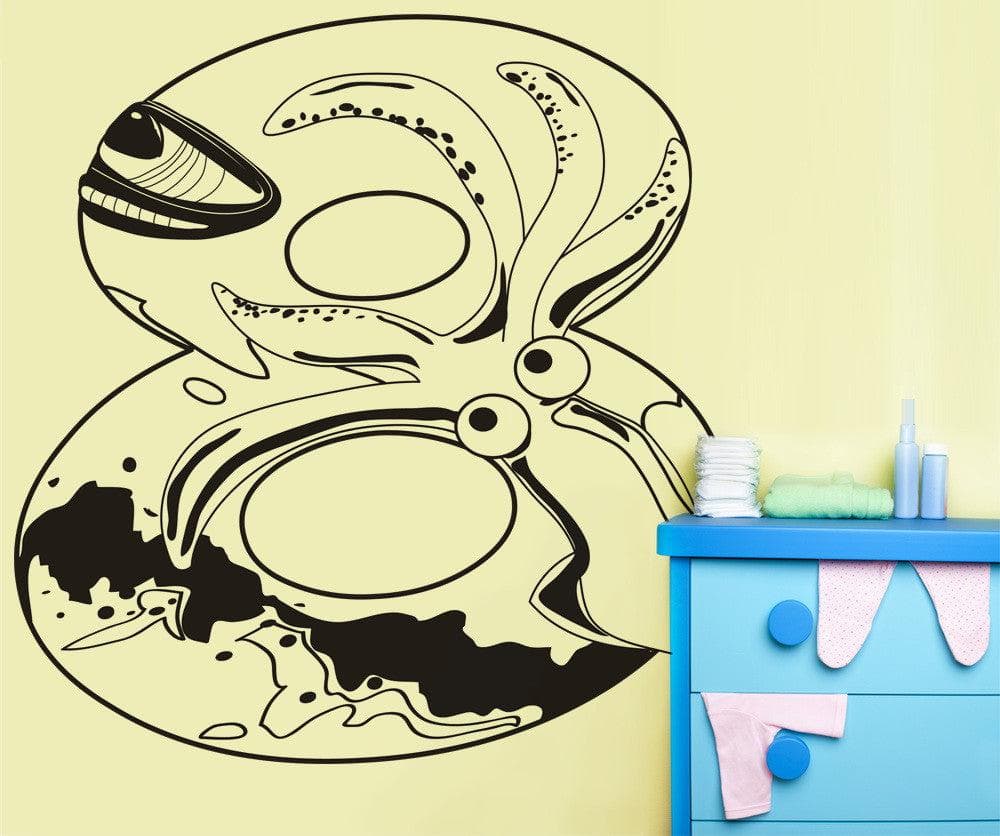 Vinyl Wall Decal Sticker 20,000 Leagues Under the Sea Number Eight #OS_DC254