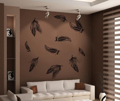 Vinyl Wall Decal Sticker Flock of Feathers #OS_DC287