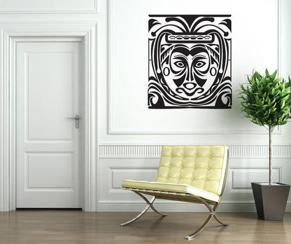 Vinyl Wall Decal Sticker Tribal Mask Painting #OS_DC295
