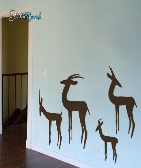 Vinyl Wall Decal Sticker Herd of Gazelles #203