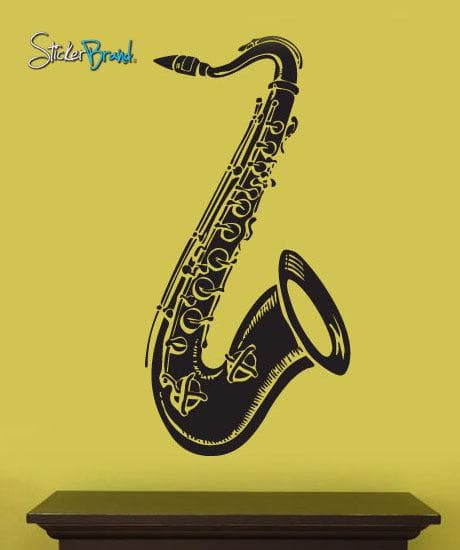 Vinyl Wall Decal Sticker Saxophone Music Instrument #204