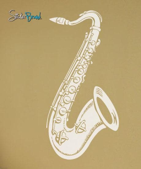 Vinyl Wall Decal Sticker Saxophone Music Instrument #204