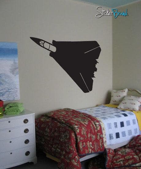 Vinyl Wall Decal Sticker Military Jet Fighter Plane #209