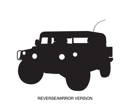 Military Hummer Wall Decal Sticker. Humvee Wall Decal. #215