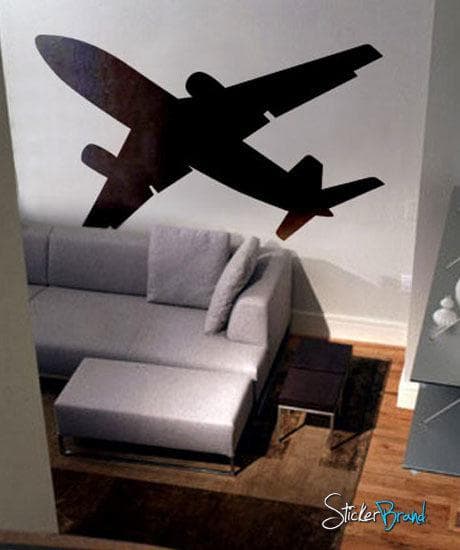 Vinyl Wall Decal Sticker Flying Airplane #238