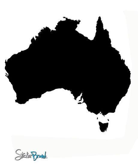 Vinyl Wall Decal Sticker Map of Australia #242