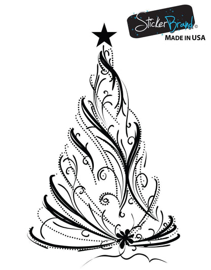 Christmas Tree Wall Decal Sticker. #281